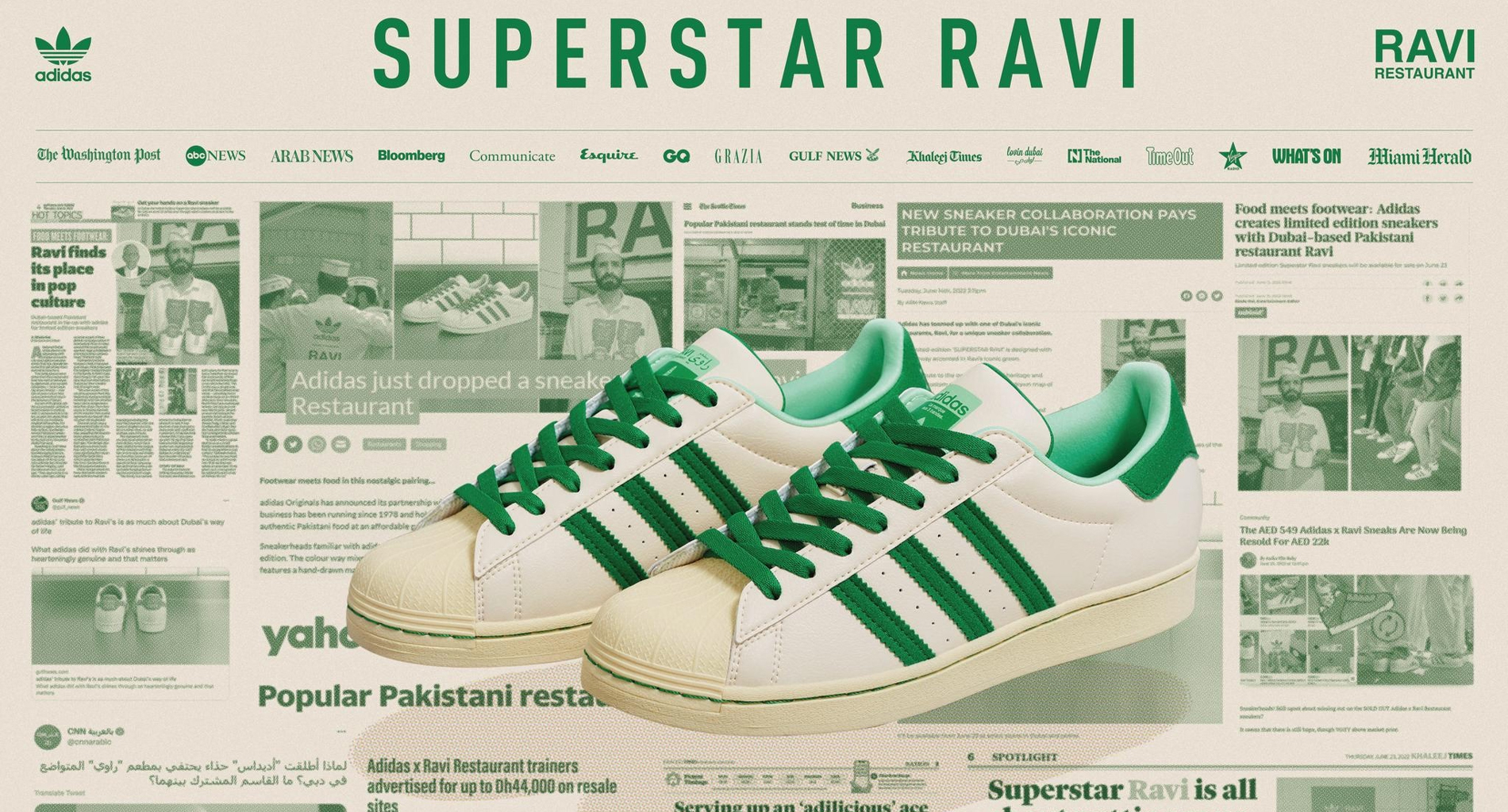 Ravi Restaurant collaboration with adidas